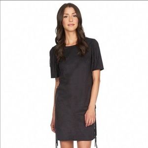 1. State suede dark gray dress with fringe, size Medium